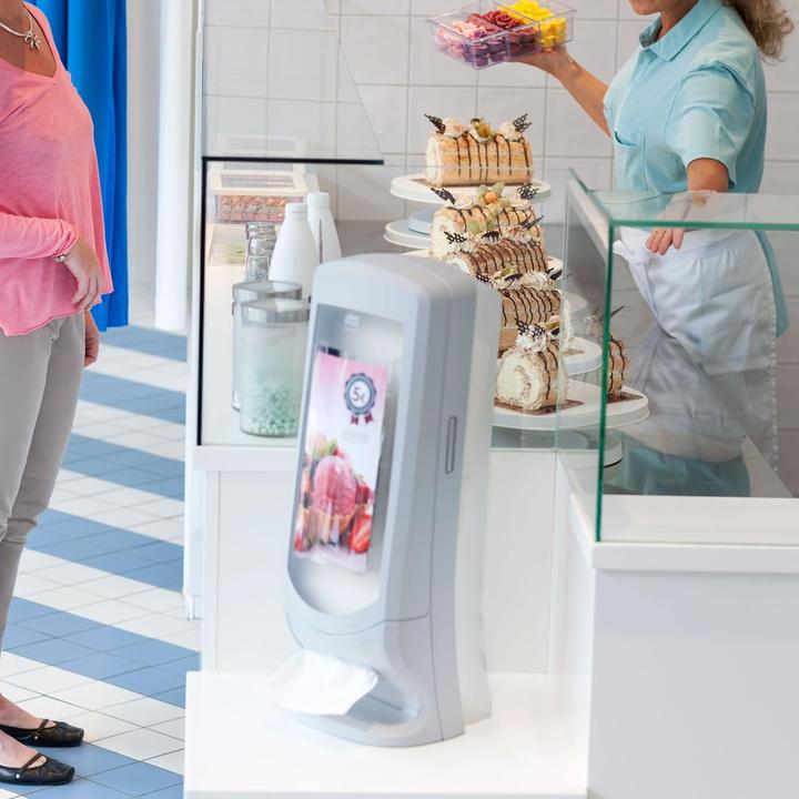 Productafbeelding Tork Servettendispenser Xpressnap staand/wand dispenser kunststof lichtgrijs (1x)