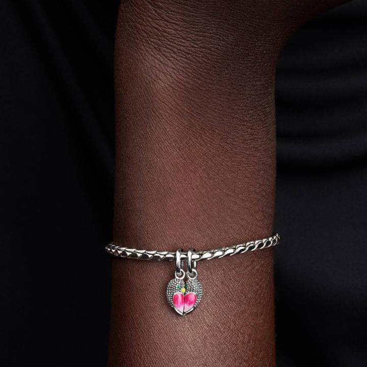 Image du produit Pandora Love Birds Splittable Dangle Charm (Argent 925, Argent massif 925, Émail)