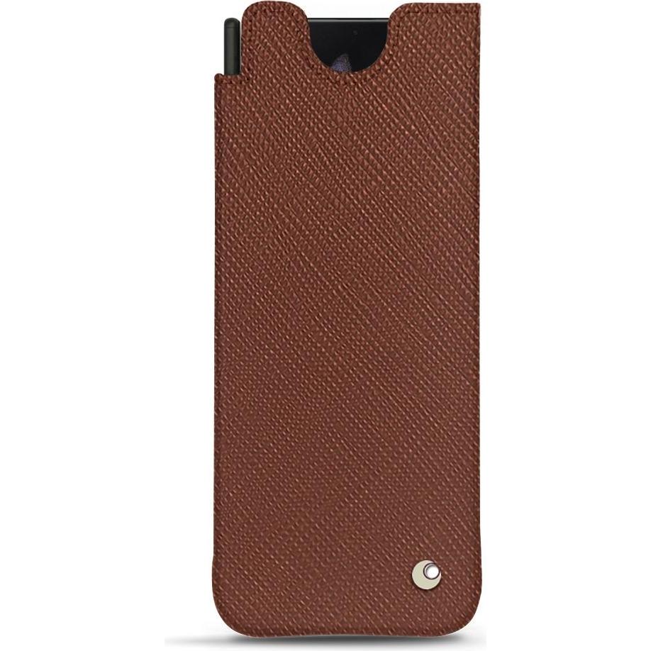 Noreve Lederschutzhülle (Samsung Galaxy Z Fold3), Smartphone Hülle, Braun