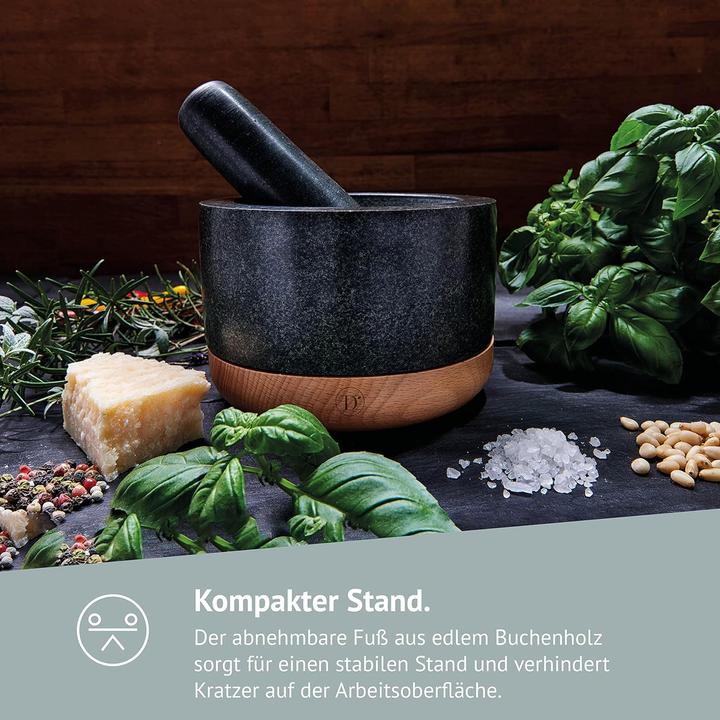 Actual product image Diemker Granite mortar with pestle