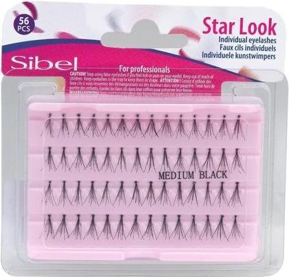 Actual product image Sibel False Eyelashes Single Star Look M (Artificial eyelashes)