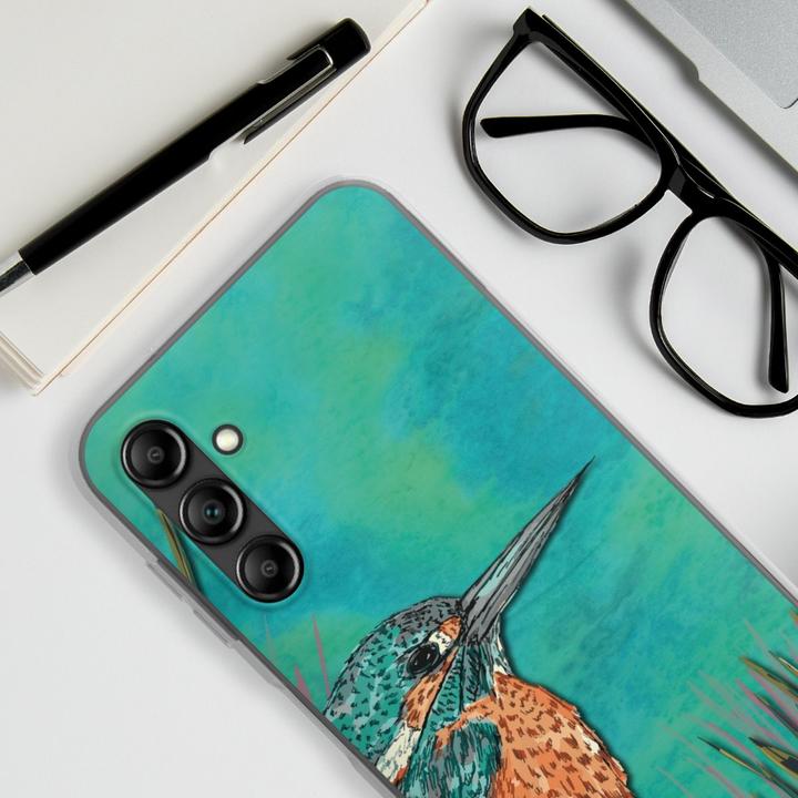 Actual product image DeinDesign Silikon Hülle für Samsung Galaxy A14 5G Handyhülle Case Smartphone Schutzhülle Malerei Tiere Vogel (Samsung Galaxy A14 5G)
