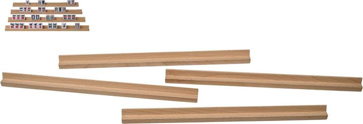 Immagine prodotto Philos Spielsteinhalter aus Holz - 4er Set - für Domino und Mah Jon