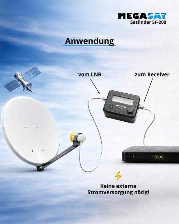 Productafbeelding Megasat Satfinder SF 200 (DVB-S / -S2)