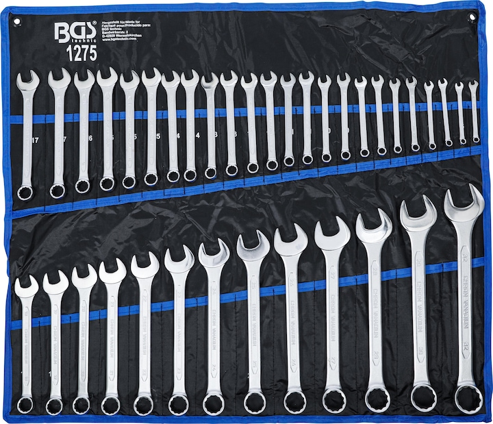 Actual product image BGS Combination spanner set (7 mm, 8 mm, 9 mm, 10 mm, 11 mm, 12 mm, 13 mm, 14 mm, 15 mm, 16 mm, 17 mm, 18 mm, 19 mm, 20 mm, 21 mm, 22 mm, 23 mm, 24 mm, 25 mm, 26 mm, 27 mm, 28 mm, 30 mm, 32 mm)