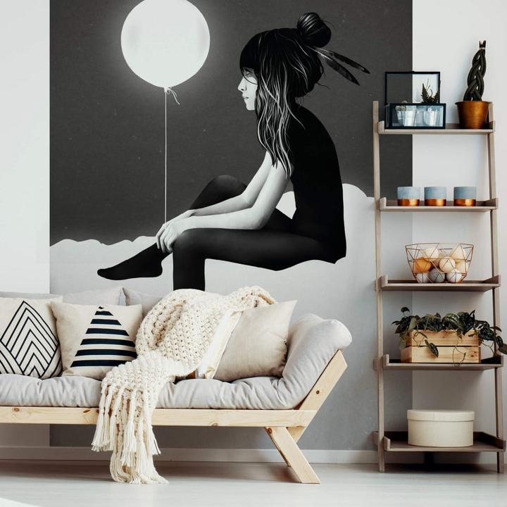 Produktbild Trenddeko No such thing as nothing by night - leuchtender Ballon (192 x 300 cm)