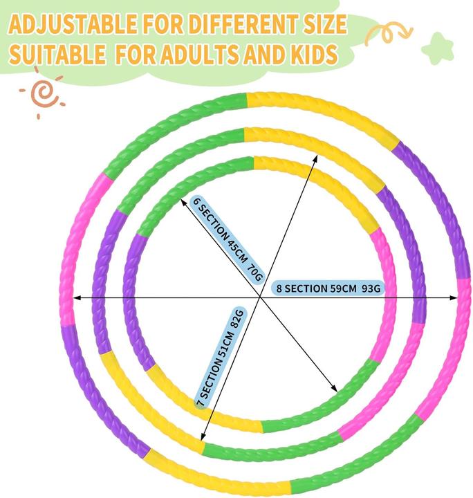 Produktbild Hkestldo ‎Kids Hula Hoop-2 (59 cm, 372 g)