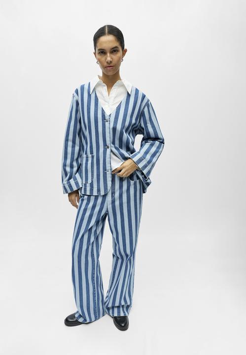 Immagine prodotto Object Gestreifte Wide Leg Jeans (36)