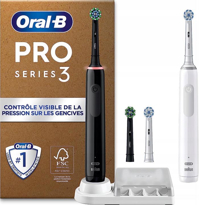 Braun Oral-B Pro Series 3 Duo Plus Edition black/white