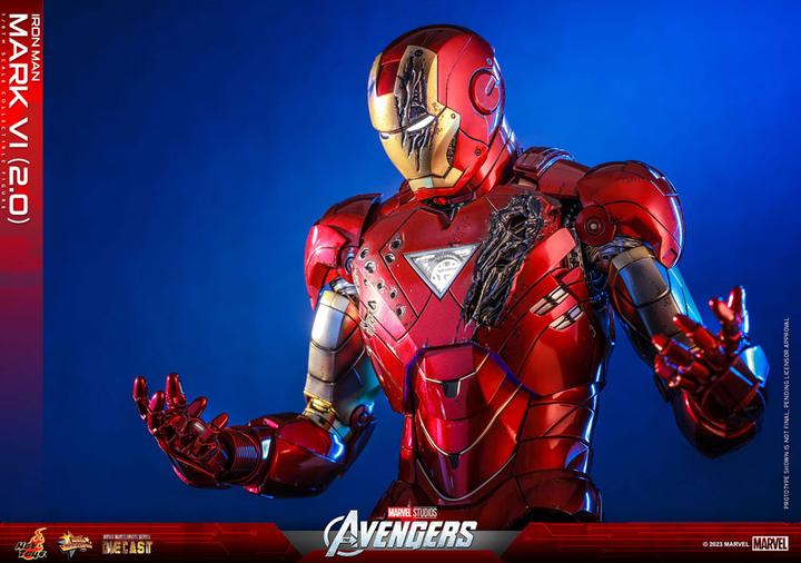 Actual product image Hot Toys Marvel's - The Avengers "Iron Man Mark VI (2.0)" 1/6 Diecast Action Figure 1/6