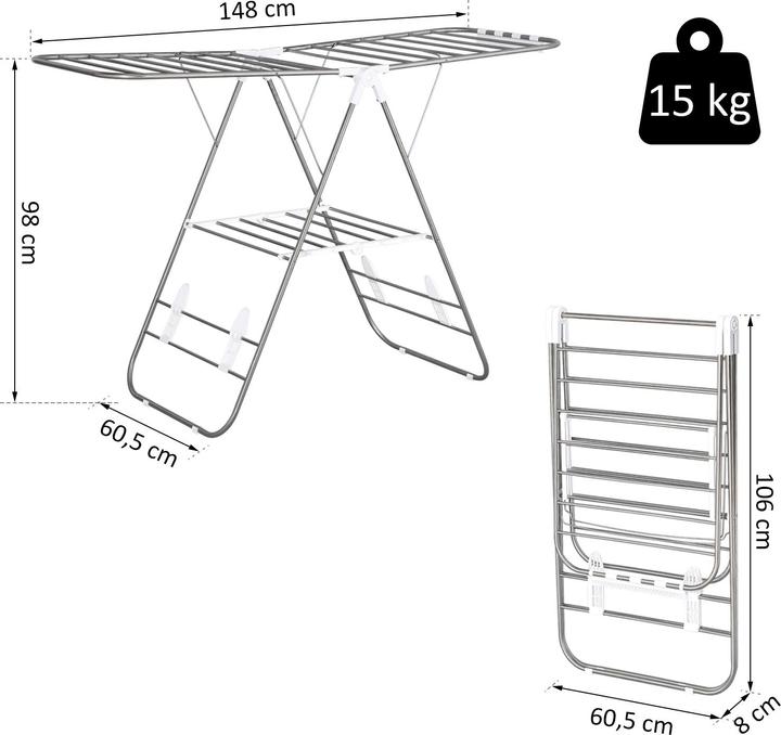 Produktbild Homcom Wäscheständer klappbar