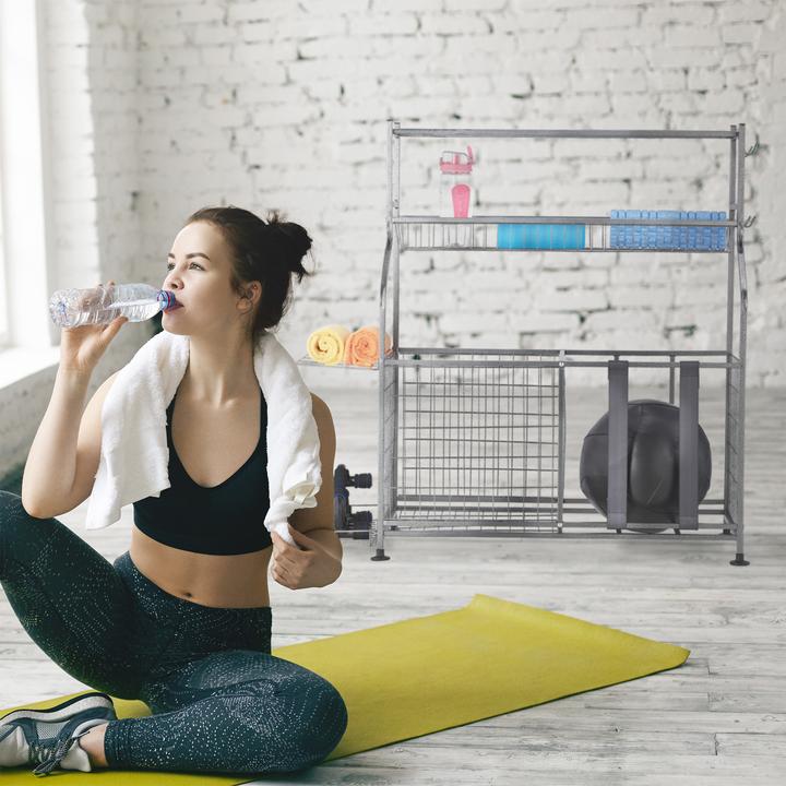 Image du produit Relaxdays Rangement des équipements sportifs