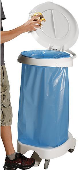 Image du produit kaiserkraft Porte-sac à déchets pour pédale en plastique (120 l)