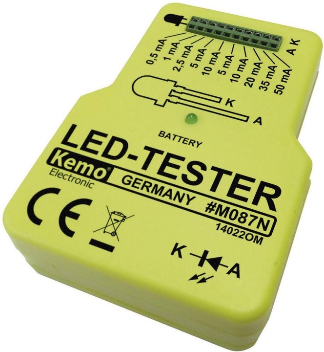 Actual product image Kemo LED tester