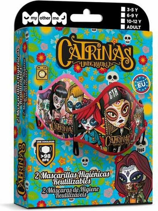 Actual product image My Other Me Hygienic mask Catrinas 2 pieces Catrina (2 x)