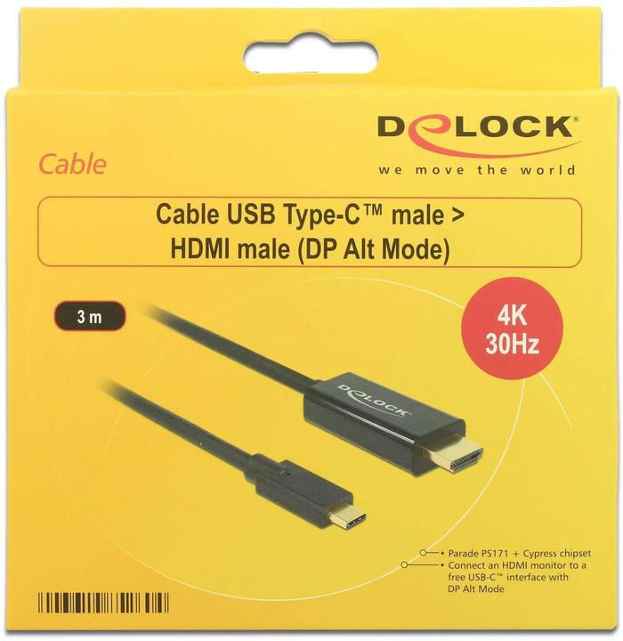 Produktbild Delock USB Typ C — HDMI (Typ A) (3 m)