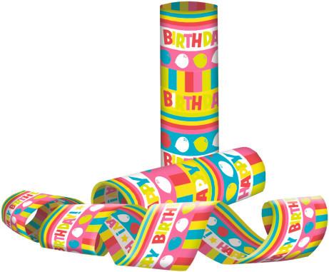 Produktbild Susy Card Luftschlangen Happy Birthday