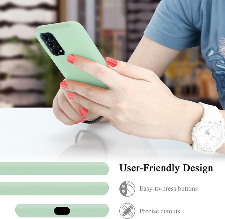 Actual product image Cadorabo TPU Liquid Silicone Case Cover (Oppo Find X3 Lite)