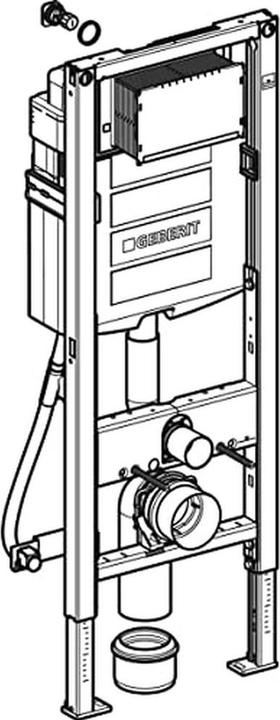 Productafbeelding Geberit Duofix-element voor wandcloset 112 cm met Sigma inbouwspatwand 12 cm barrièrevrij 111.350.00.5