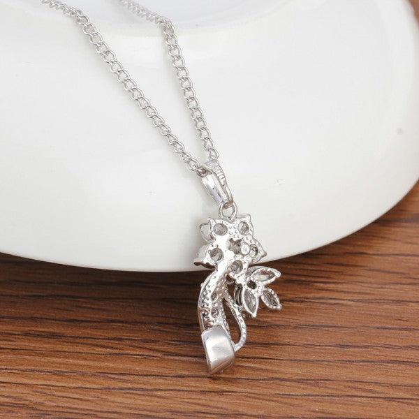 Produktbild Hermex Set Platinum veredelte LUXUS Halskette Anhänger - Platin (Kupferlegierung)