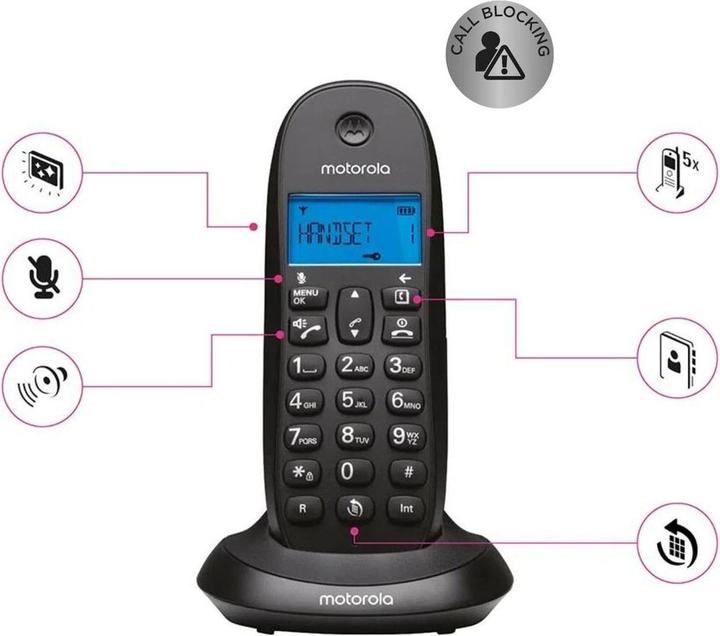 Produktbild Motorola Telefono Inalambrico Dect Digital C1001cb+