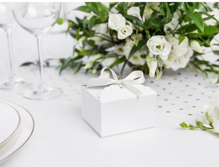 Image du produit Partydeco Satinband 1.2 cm x 25 m, Weiss (Ruban, 30 x)