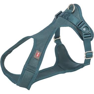 Trixie Hondentuig Comfort Soft Touring Petrol - 35-60X2 Cm (Hund), Halsband + Leine