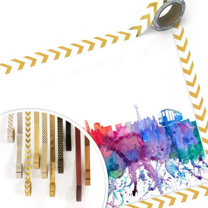Immagine prodotto Trenddeko San Francisco Skyline ad acquerello (60 x 50 cm)