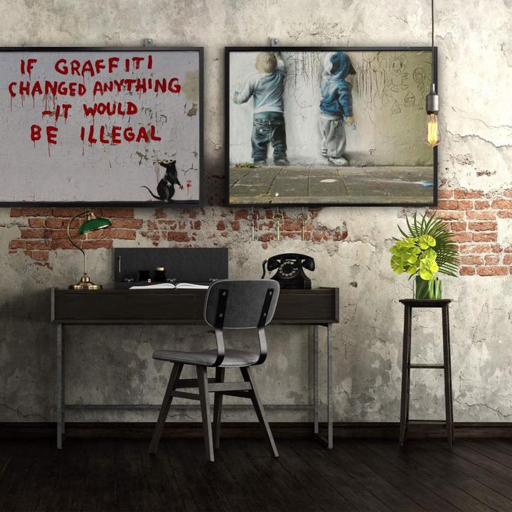 Produktbild Trenddeko If graffiti changed anything (80 x 60 cm)