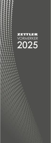 Produktbild Vormerkbuch 2025 rot, 10,5x29,7cm, Taschenkalender mit 64 Seiten, Drahtkammbindung, 1