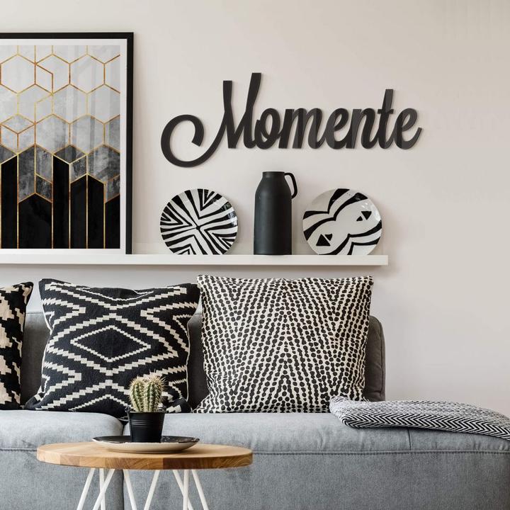 Produktbild Trenddeko Hexagone: Schwarz und Grau (30 x 40 cm)