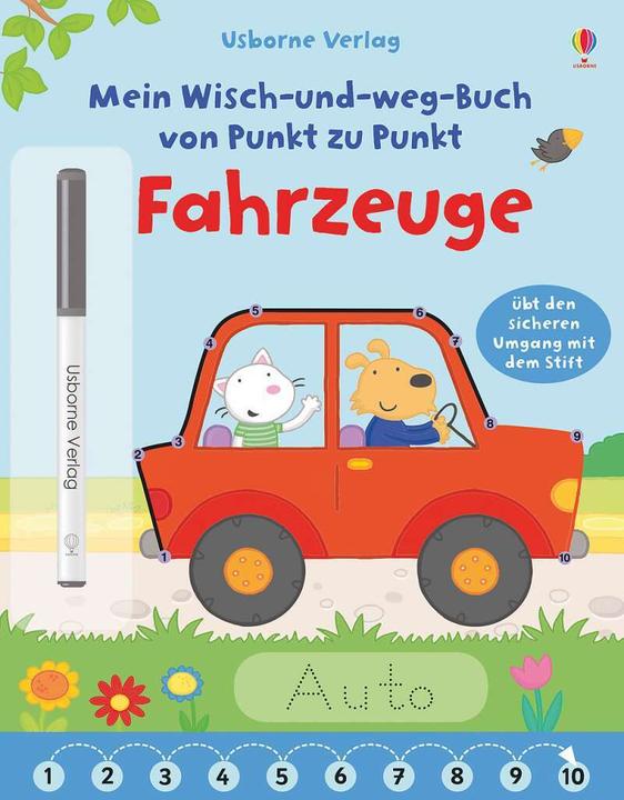 Produktbild Mein Wisch-und-weg-Buch von Punkt zu Punkt: Fahrzeuge (Deutsch, Felicity Brooks, 2018)