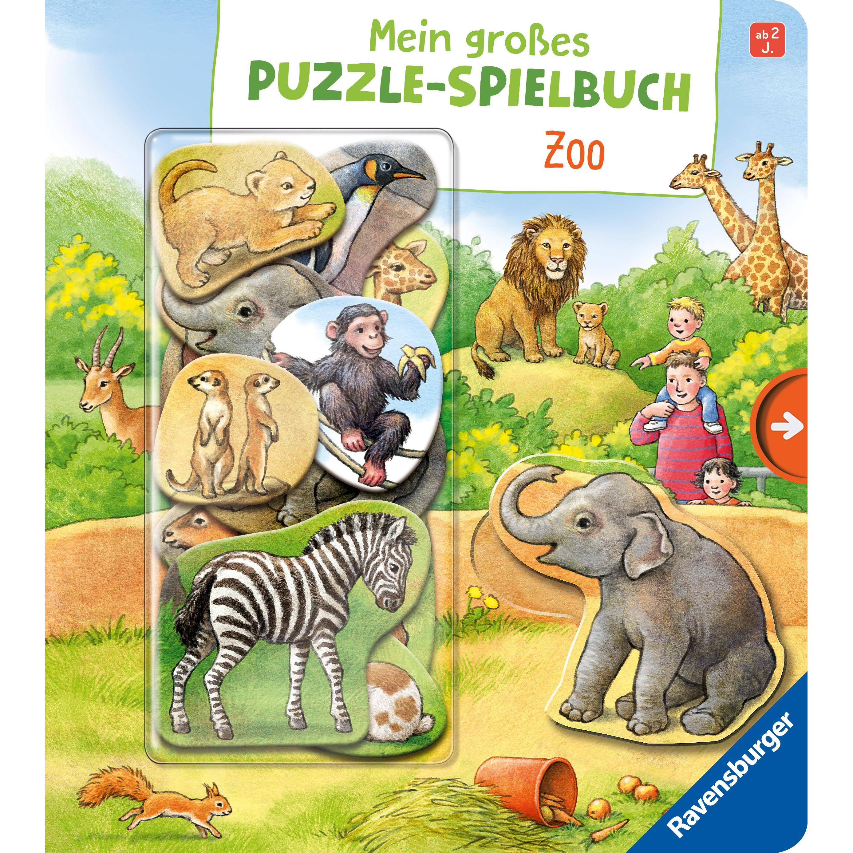 Mein grosses Puzzle-Spielbuch Zoo, Kinderbücher von Anne Möller