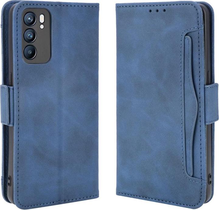 Produktbild Cover-Discount OPPO Reno6 - Etui mit vielen Kartenfächer dunkelblau (Oppo Reno 6)