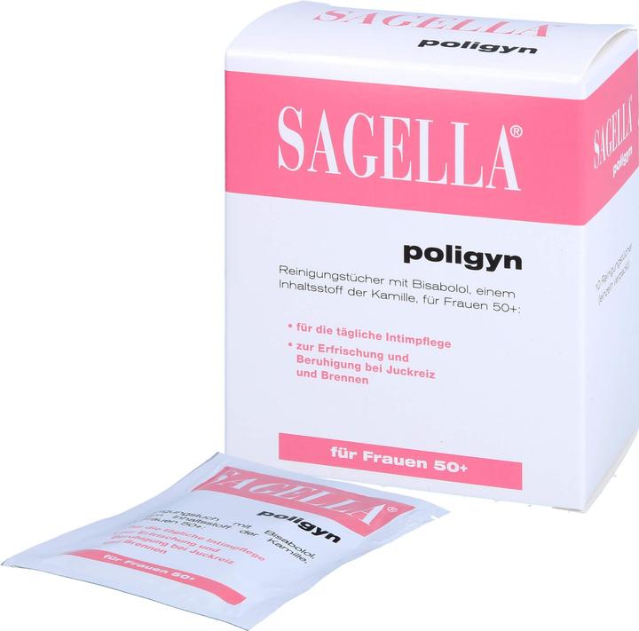 Sagella poligyn, 10 pc TUE (Intimate wipes)