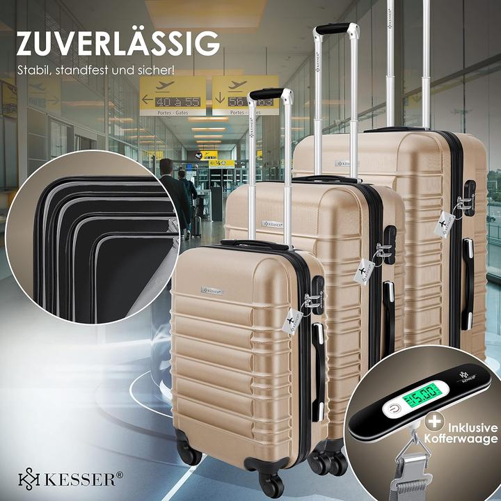 Actual product image Kesser 3-piece suitcase set (120 l)