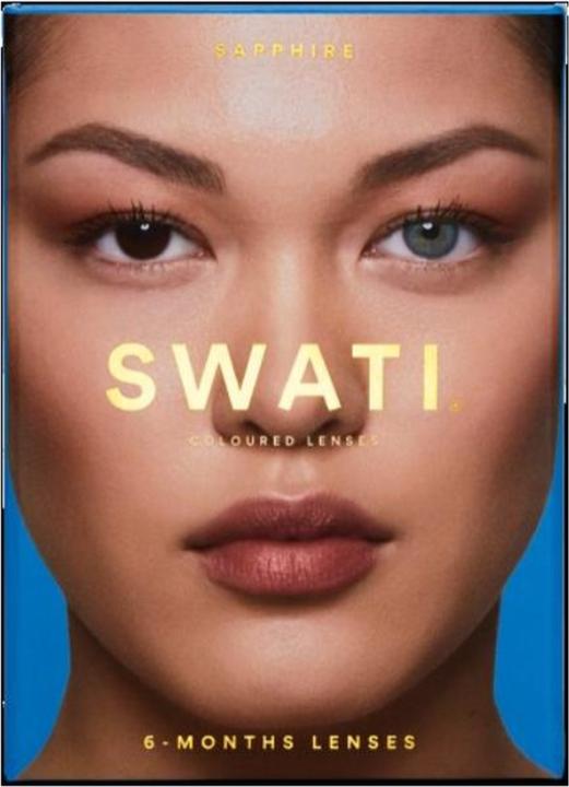 Produktbild Swati Coloured Contact Lenses 6 Months - Sapphire (Sapphire)
