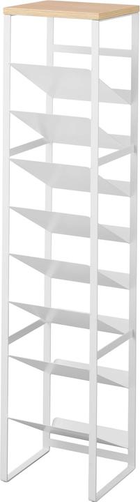 Yamazaki 8-stöckiges Flaschenregal mit Holzablage TOWER (16 Fl.)