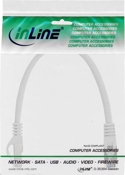Actual product image InLine Patch cable (SF/UTP, CAT5e, 0.25 m)