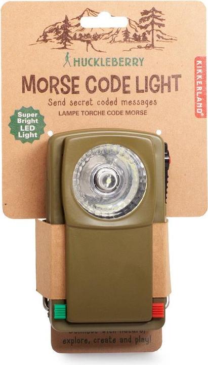 Actual product image Kikkerland Huckleberry Morse Code Light (HB16-EU)