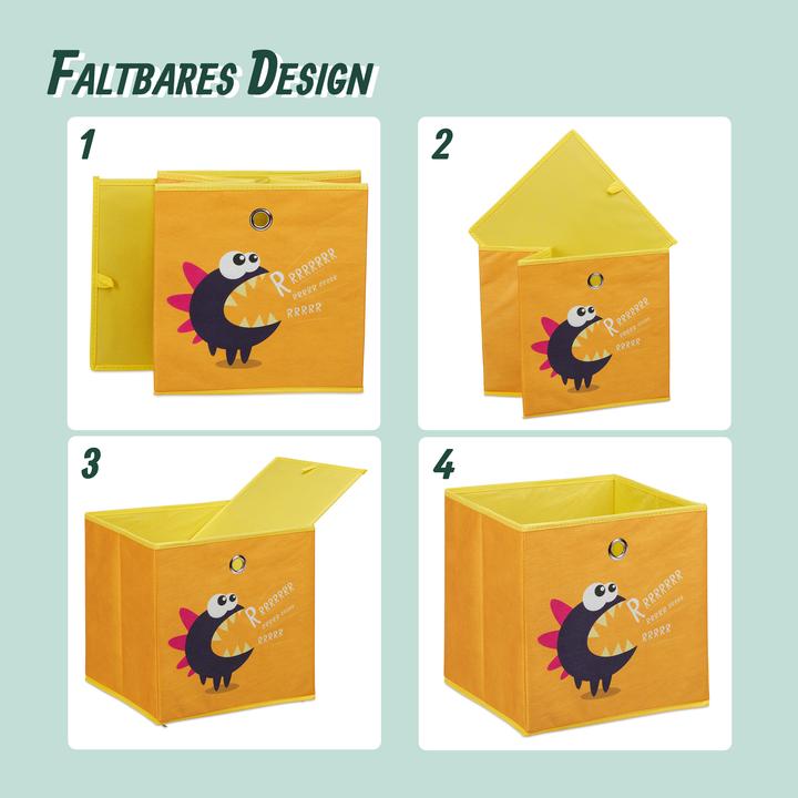 Actual product image Relaxdays 4x children's storage boxes