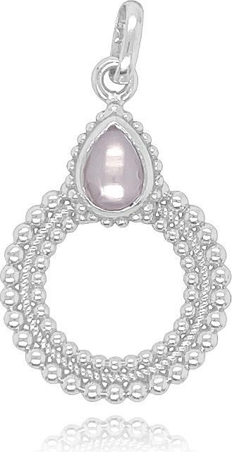Immagine prodotto Leyda Ciondolo a forma di cerchio (Argento 925, Perle)