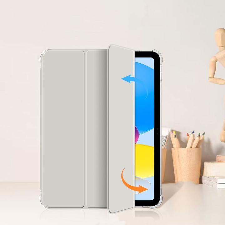 Actual product image Tech-Protect SC Pen Hybrid Case for iPad 10 / 2022 - Gray - Transparent (Apple iPad Air 11 2025)