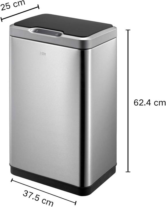 Produktbild EKO Mirage Sensor Bin 30 L berührungsloser Sensor Mülleimer inklusive 1 Inneneimer und Touch Schalt (30 l)