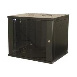 Ekivalan 48,30cm (19") Wandgehäuse Eco, CEEA Serie, 12 HE, 540 x 450 mm, schwarz (19 Zoll Rack), Serverschrank, Schwarz