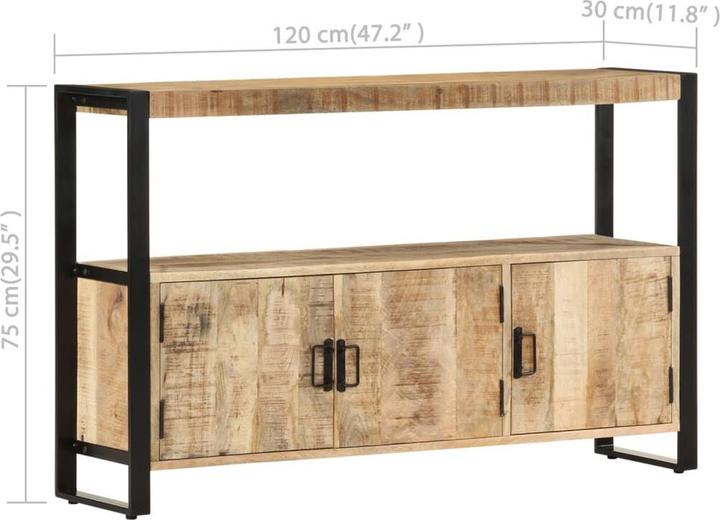 Image du produit vidaXL Beistellschrank (120 x 30 x 75 cm)