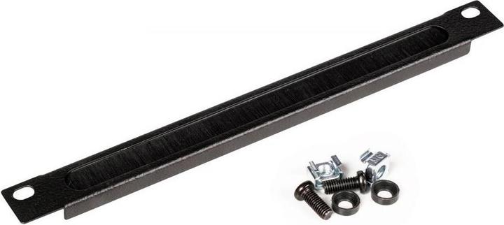 Actual product image equip 10" cable entry with brush insert, 1U black