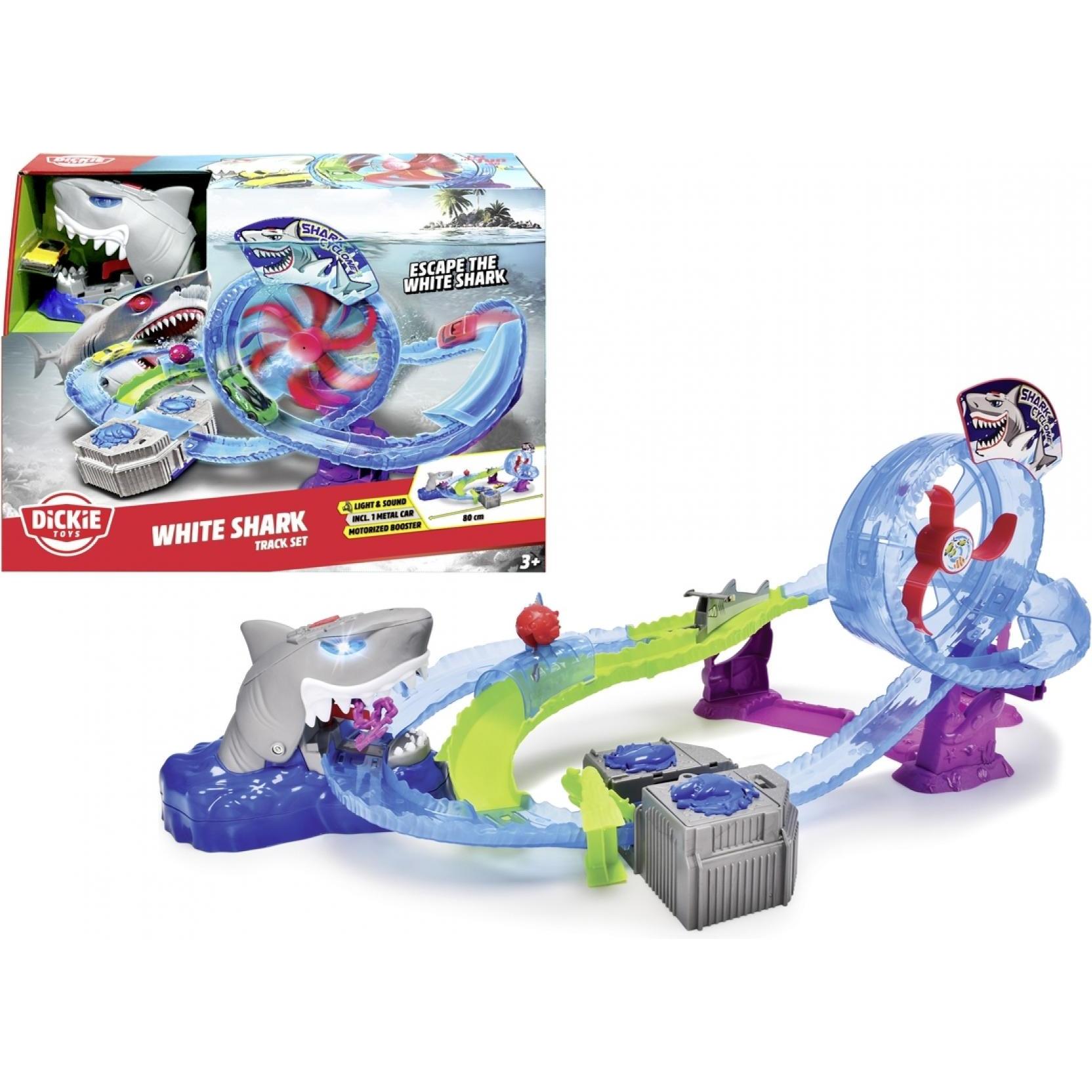 Dickie White Shark Track Set