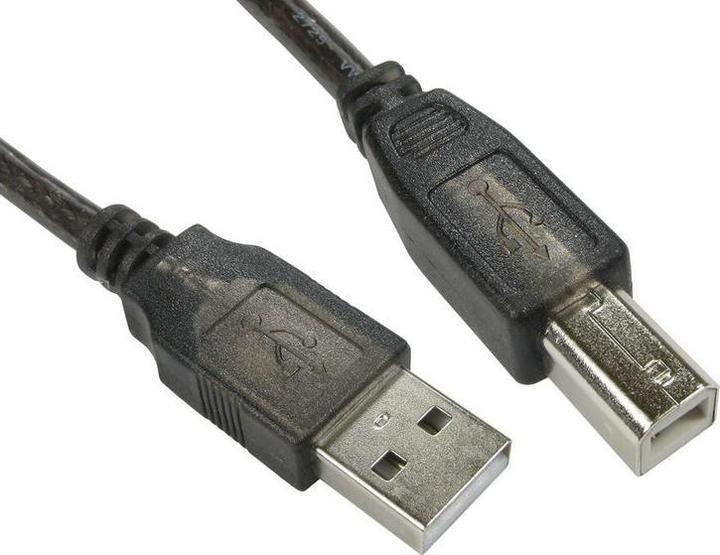 Actual product image RS PRO Male USB A to Male USB B, 10m, USB 2.0 Cabl (10 m, USB 2.0)