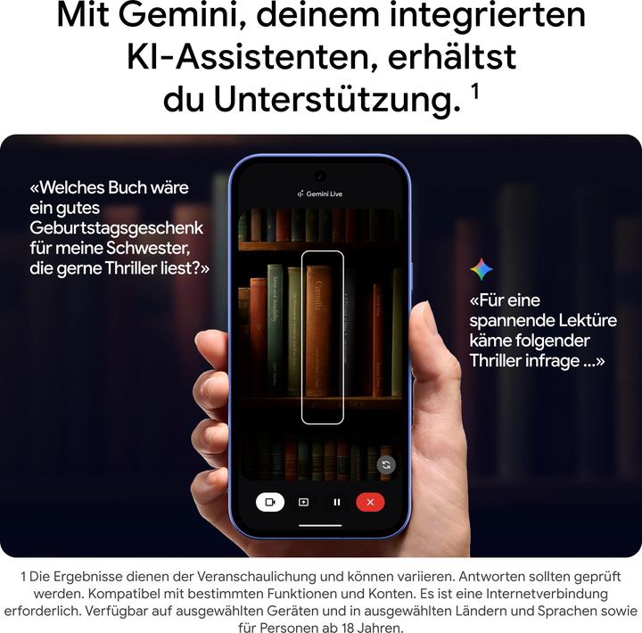 Actual product image Google Pixel 10a (128 GB, Lavender, 6.30", SIM + eSIM, 5G)